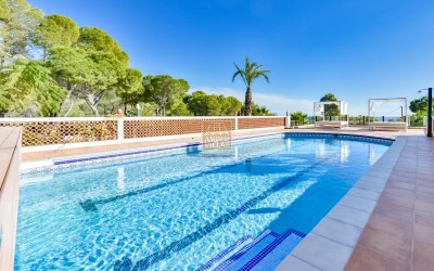 Villa, recently renovated, with guest apartment and stunning sea and mountain views.